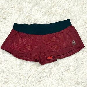 Reebok Crossfit Maroon and Black Shorts Size L